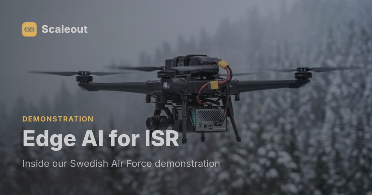 Resilient edge AI for ISR — Swedish Air Force demonstration